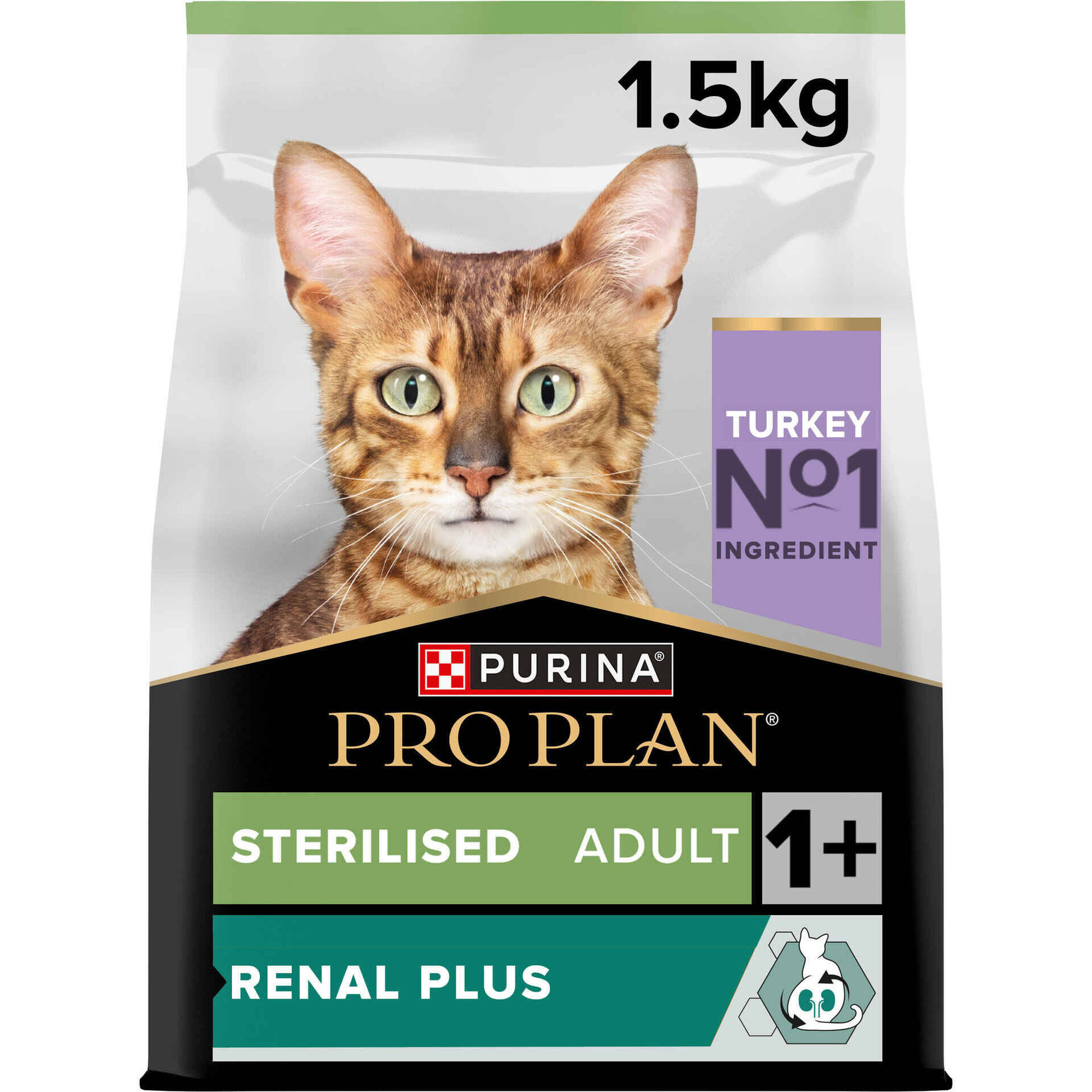 Ra&ccedil;&atilde;o para Gato Adulto Esterilizado Renal Plus Peru Purina Pro Plan