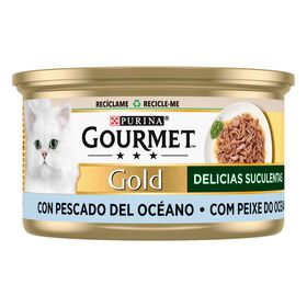 Comida Húmida para Gato Adulto Delícias Suculentas Peixe do Oceano Comida Húmida para Gato Adulto Delícias Suculentas Peixe do Oceano