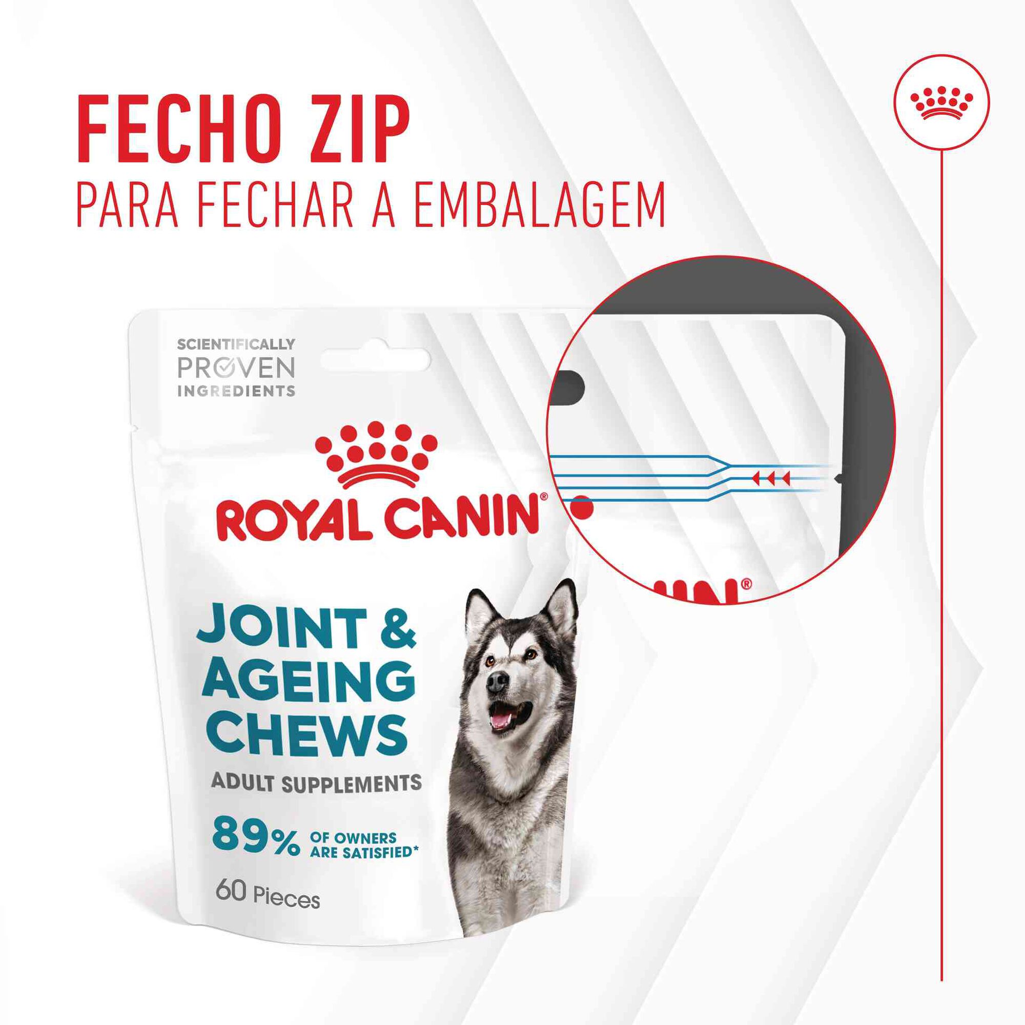 Suplemento Snack para Cão Adulto Joint&Ageing Chews