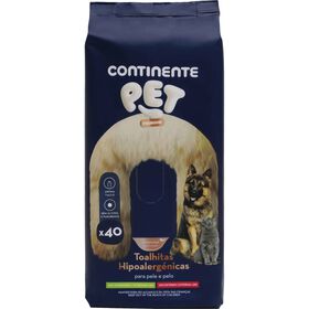 Toalhitas Hipoalergénicas Pele e Pelo para Cão e Gato Toalhitas Hipoalergénicas Pele e Pelo para Cão e Gato