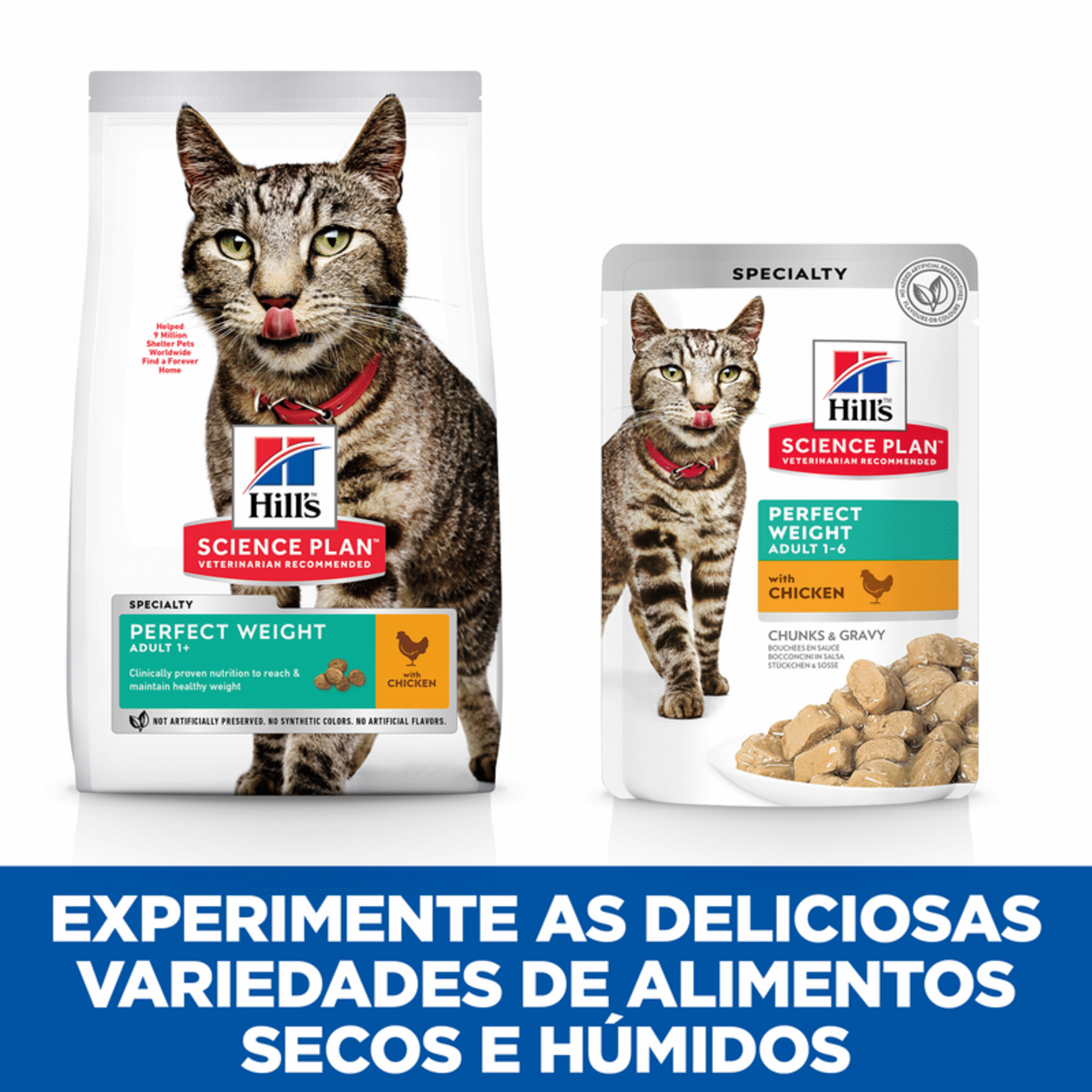 Ração para Gato Adulto Science Plan Perfect Weight Frango