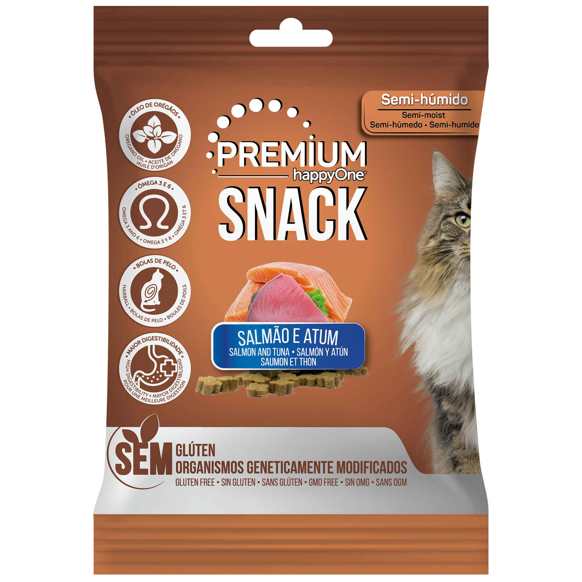 Snack para Gato Salmão e Atum