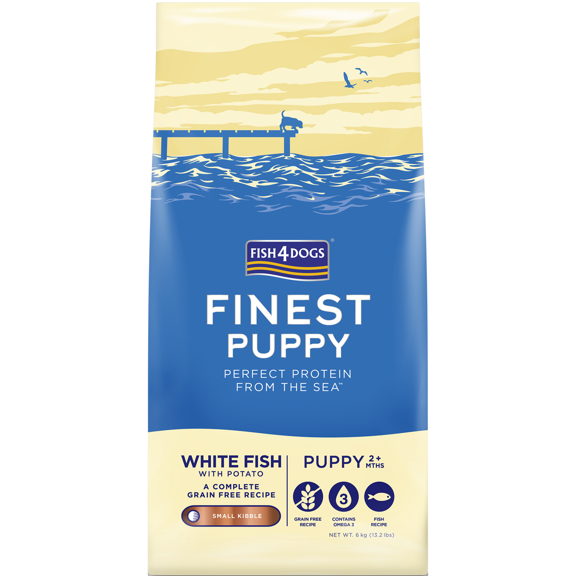 Ração para Cão Júnior Peixe Branco com Batata