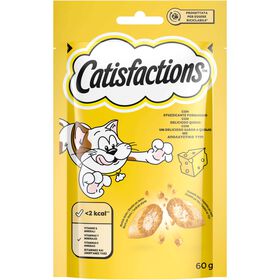 Snack para Gato J&uacute;nior e Adulto Queijo Catisfactions