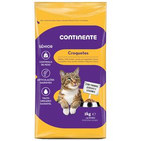 Ração para Gato Sénior Croquetes Frango, Cereais e Legumes