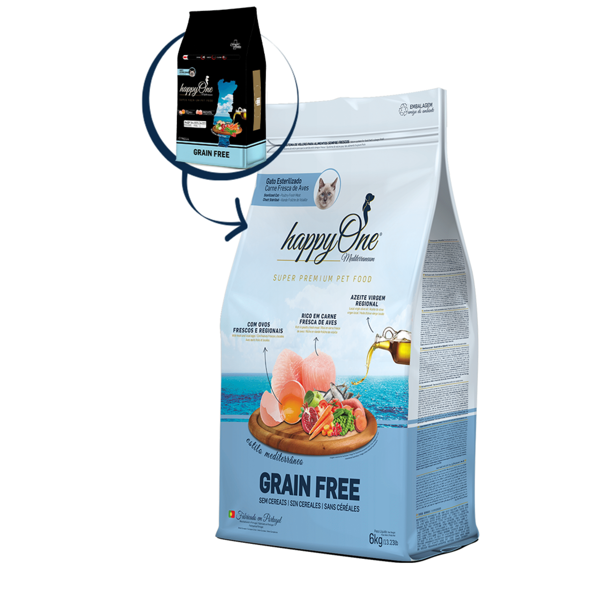 Ração para Gato Adulto Esterilizado Grain Free