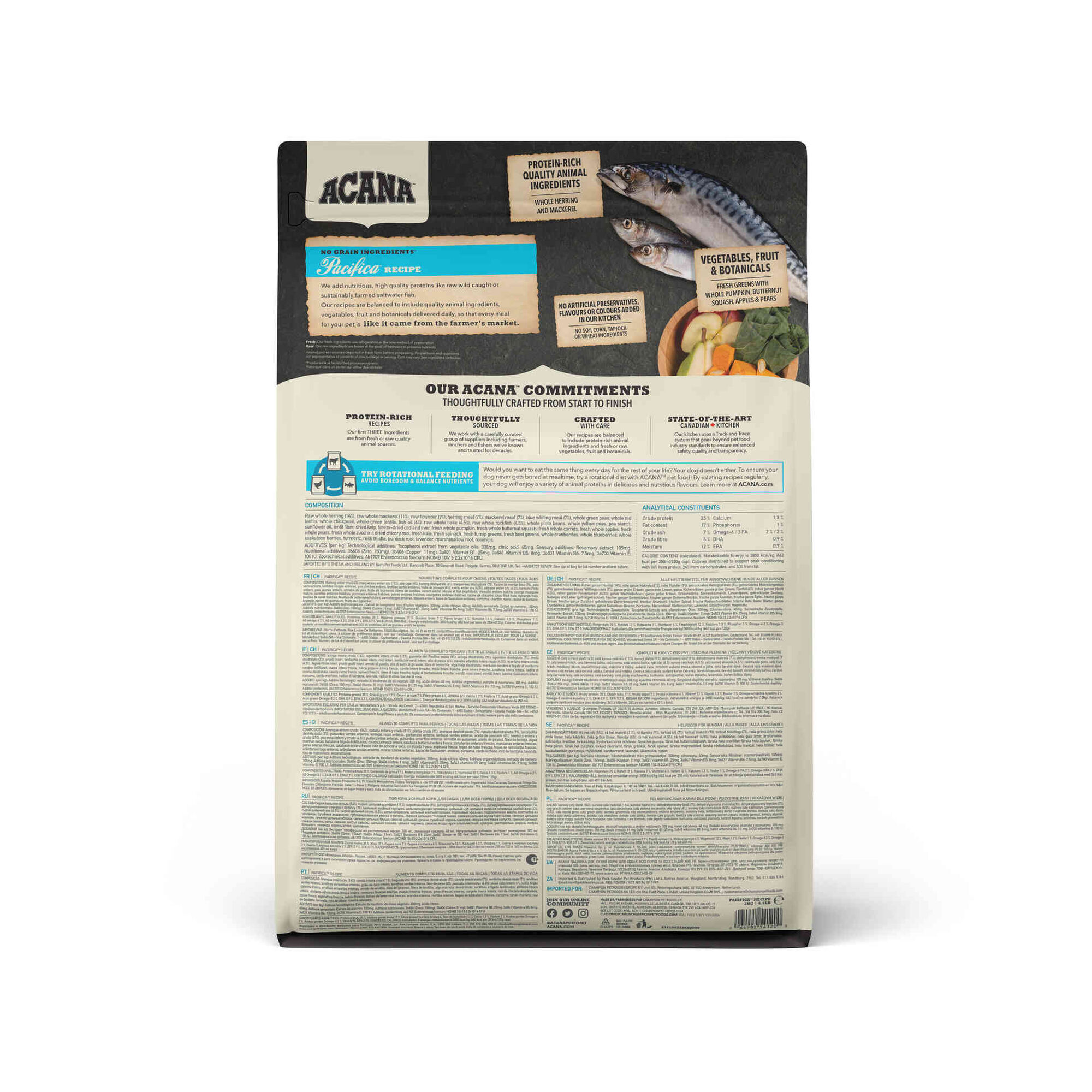 Ração para Cão Highest Protein Pacifica Recipe