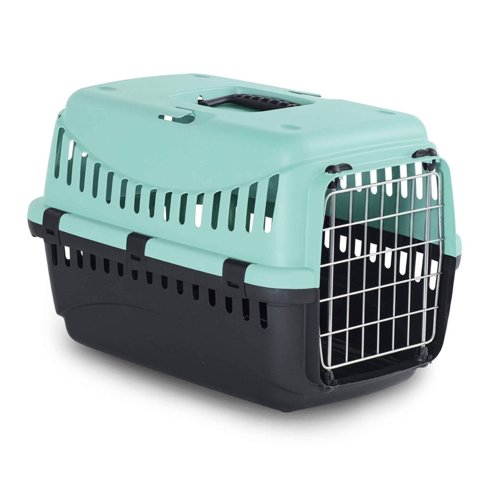 Transportadora Gipsy Porta Metal Azul 46x31x32 cm MP Bergamo