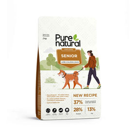 Ra&ccedil;&atilde;o para C&atilde;o S&eacute;nior Cordeiro, Salm&atilde;o e Pato Purenatural