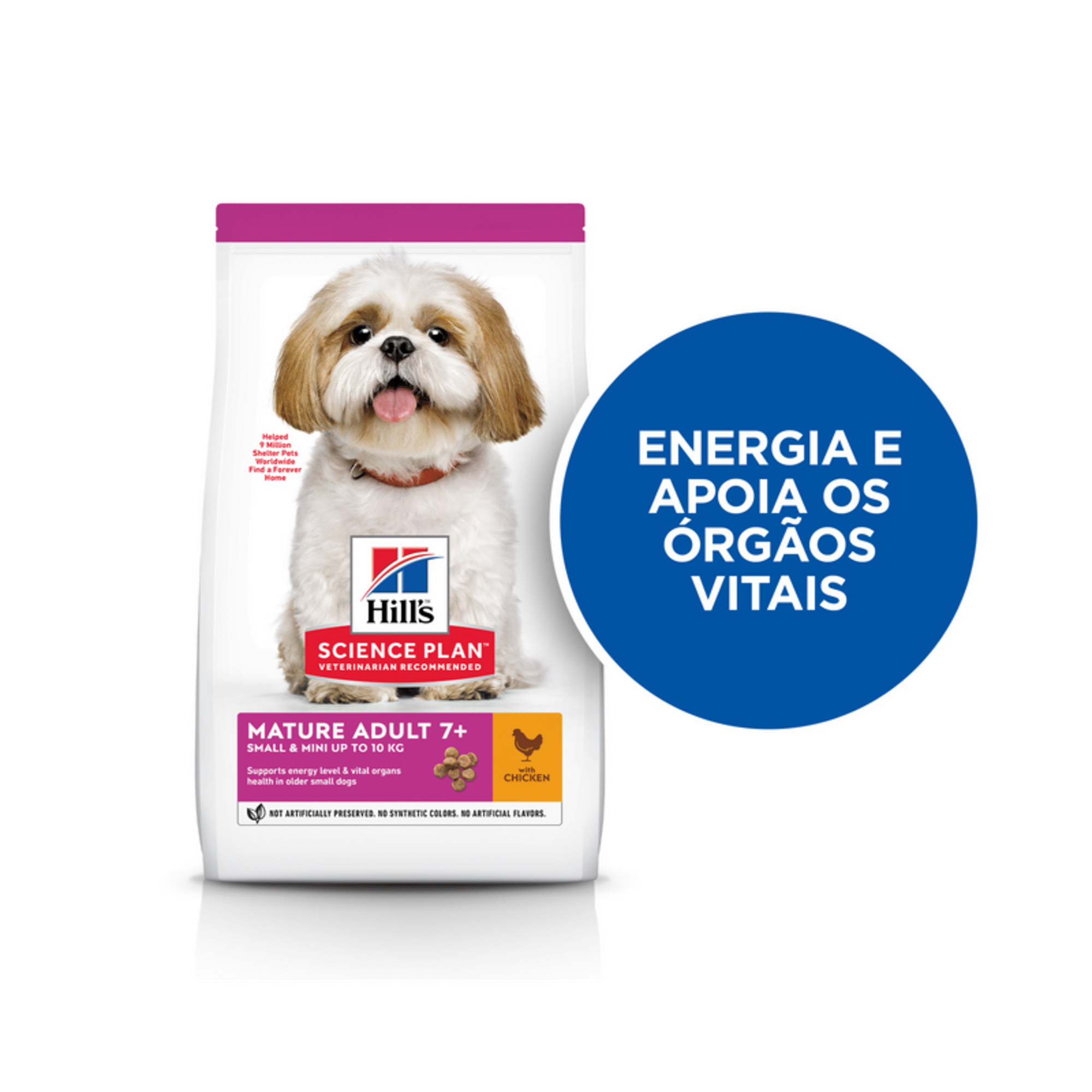 Ração para Cão Adulto Mini Science Plan Maturo 7+ Frango