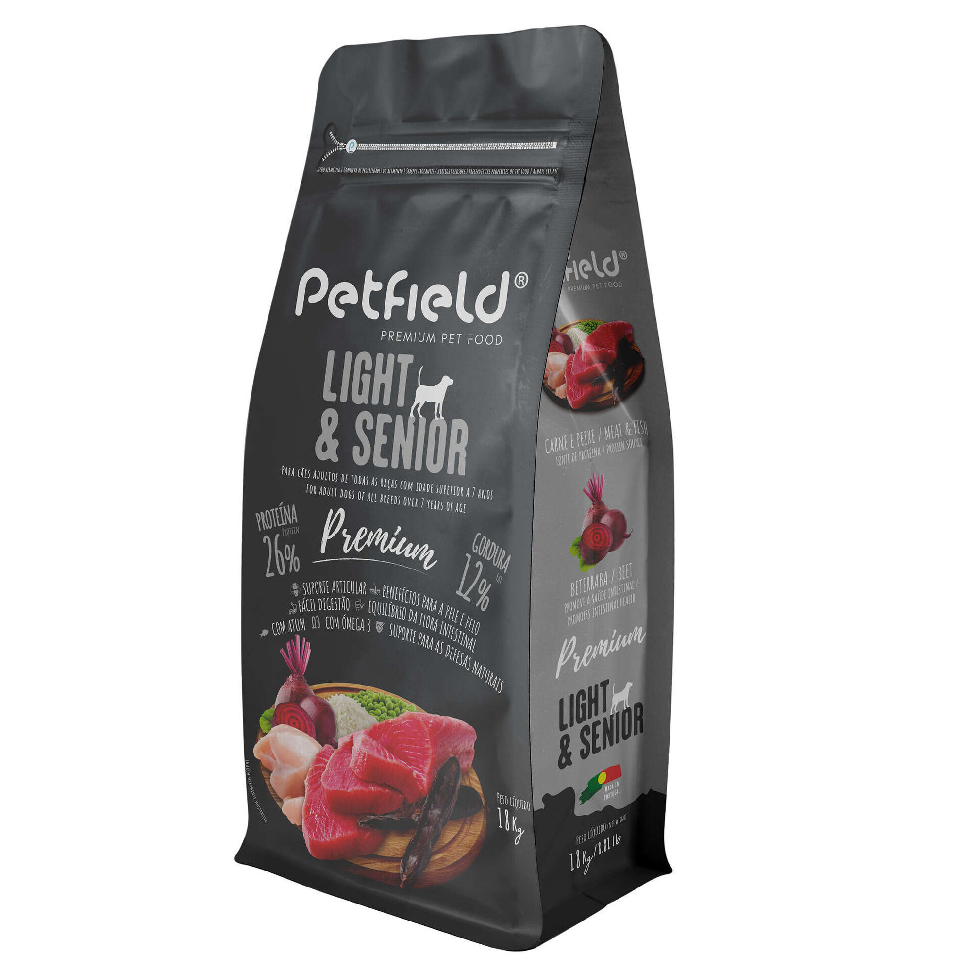Ração para Cão Sénior Premium Light
