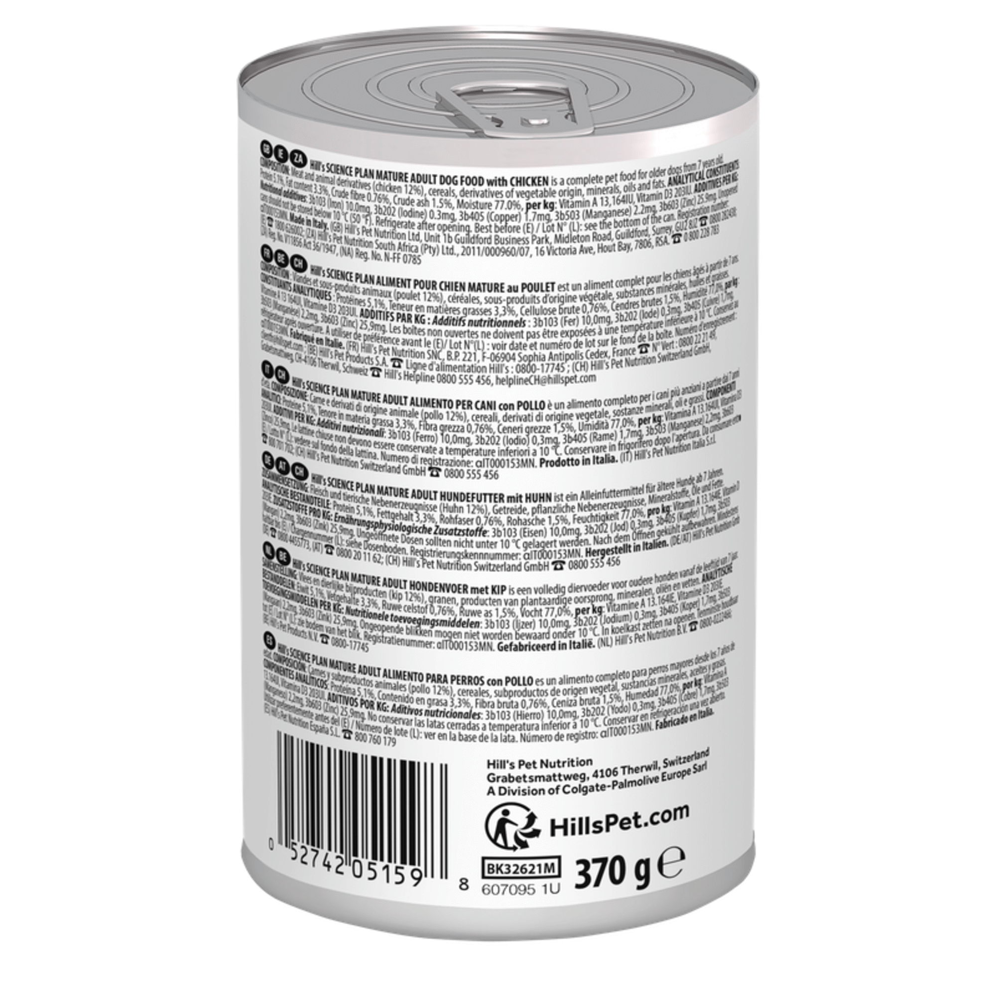 Comida Húmida para Cão Adulto Science Plan Maturo 7+ Frango