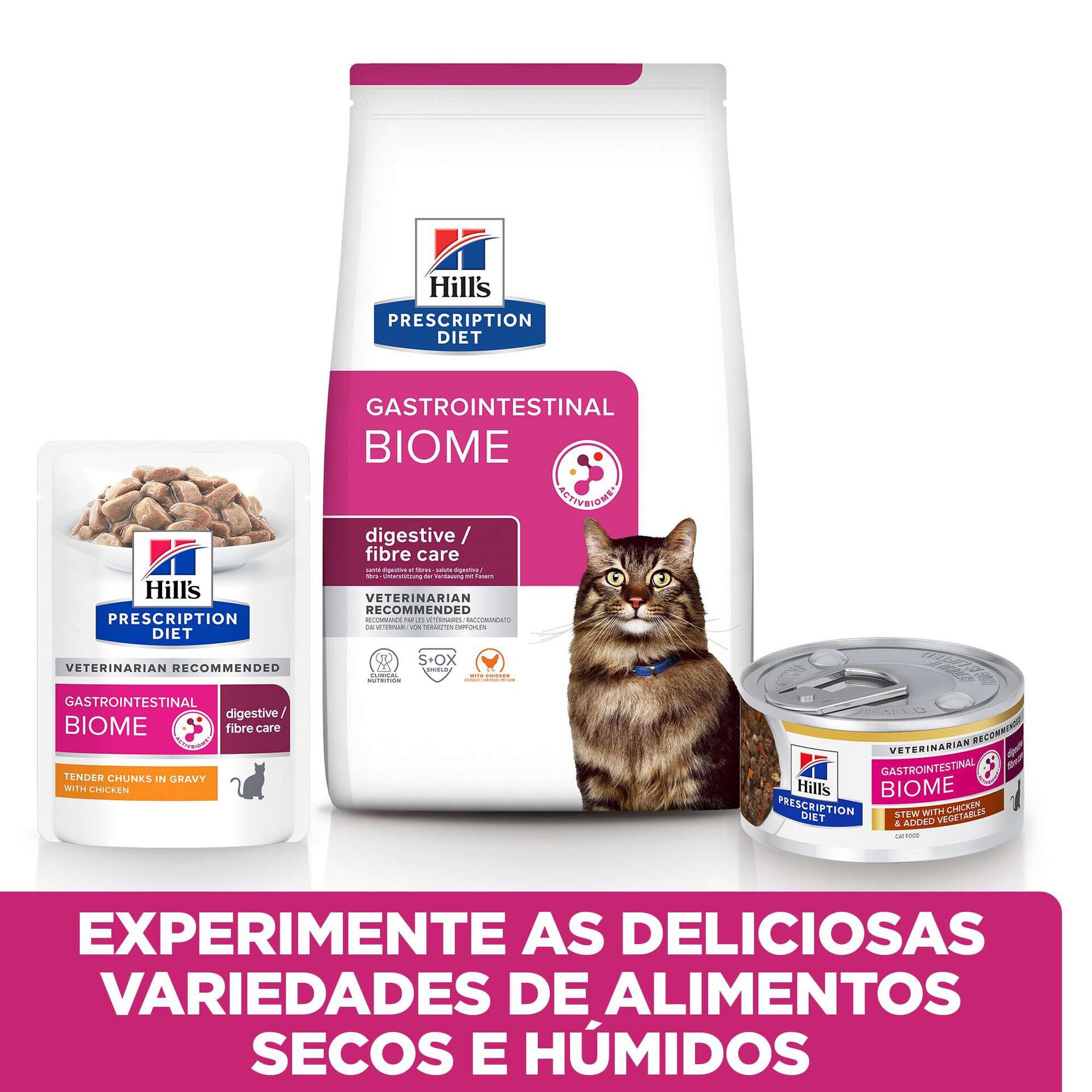 Comida Húmida para Gato Adulto Prescription Diet Gastrointestinal Biome Frango