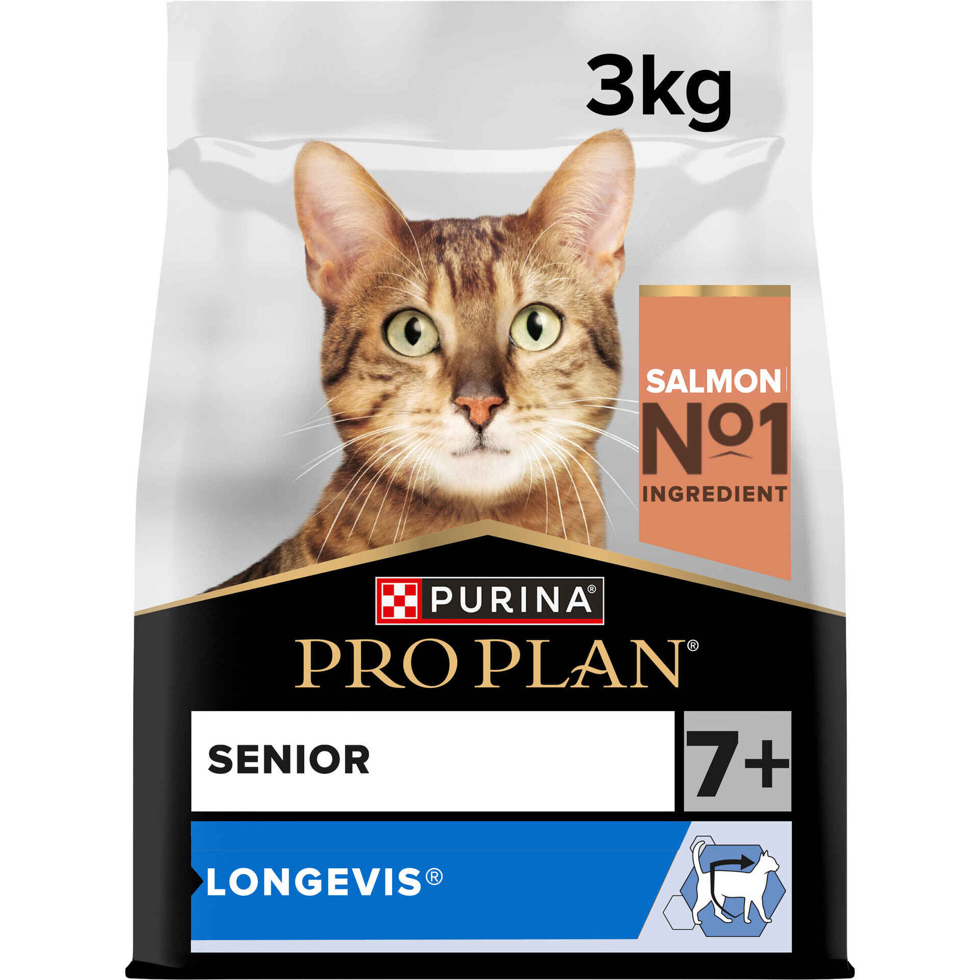 Ração para Gato Sénior Longevis Salmão