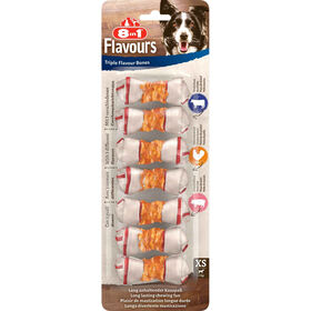 Snack Ossos Mini para Cão Triplo Sabor