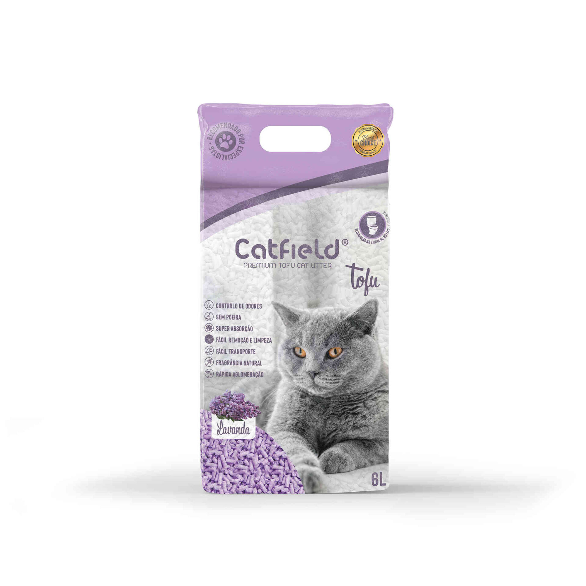 Absorvente para Gato Premium Tofu Lavanda Absorvente para Gato Premium Tofu Lavanda