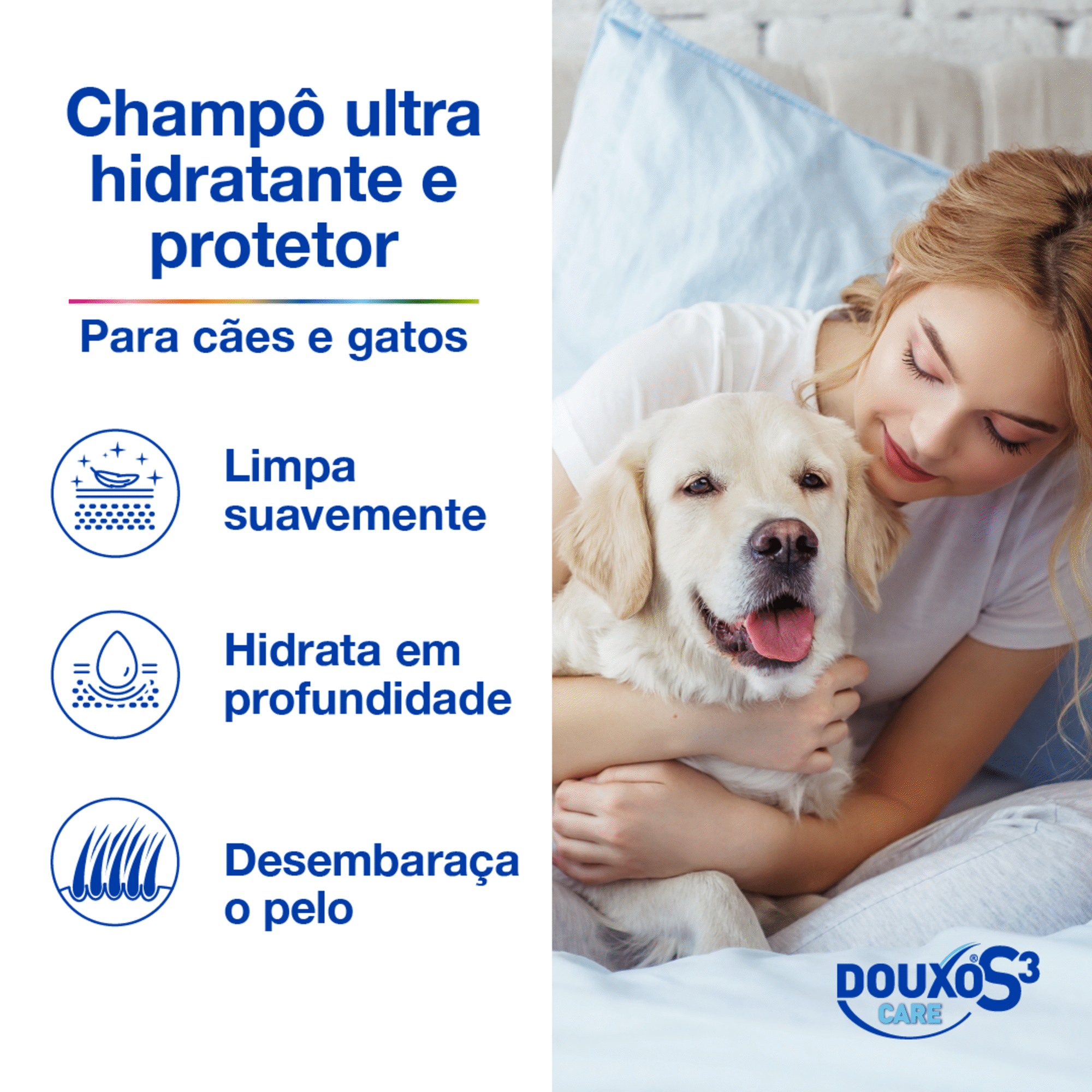 Champô para Cão e Gato S3 Care