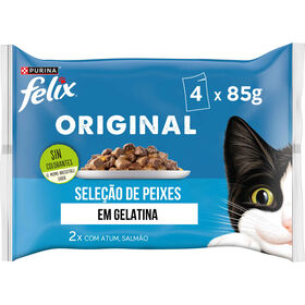 Comida Húmida para Gato Adulto Seleção Peixes em Gelatina Comida Húmida para Gato Adulto Seleção Peixes em Gelatina