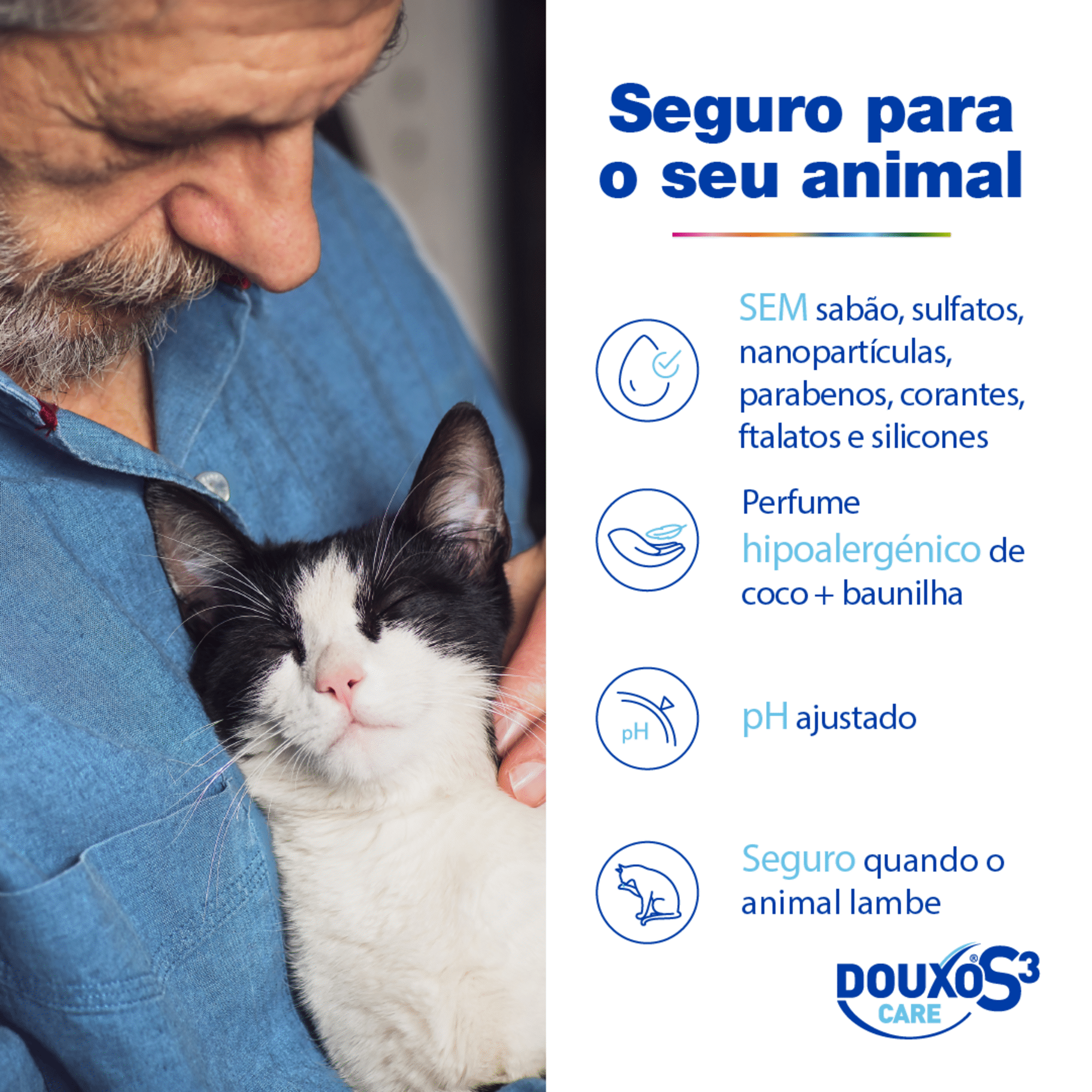 Champô para Cão e Gato S3 Care