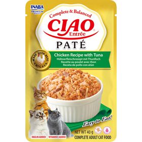 Comida H&uacute;mida para Gato Adulto Pat&eacute; Frango e Queijo Ciao