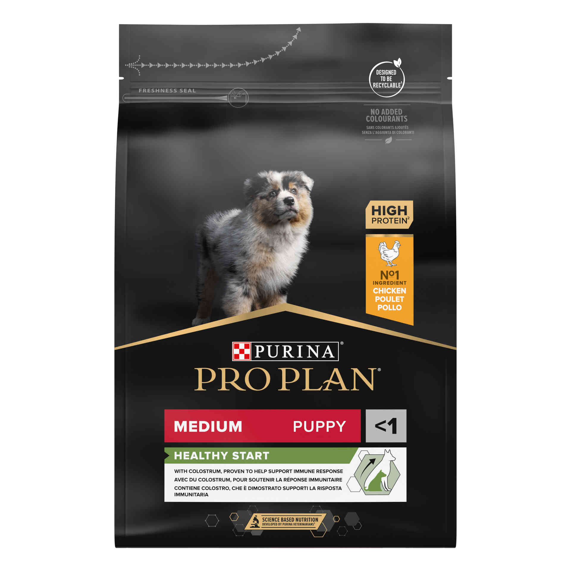 Racao para Cao Junior Medio Optistart Frango Purina Pro Plan emb. 3 kg ZU.pt