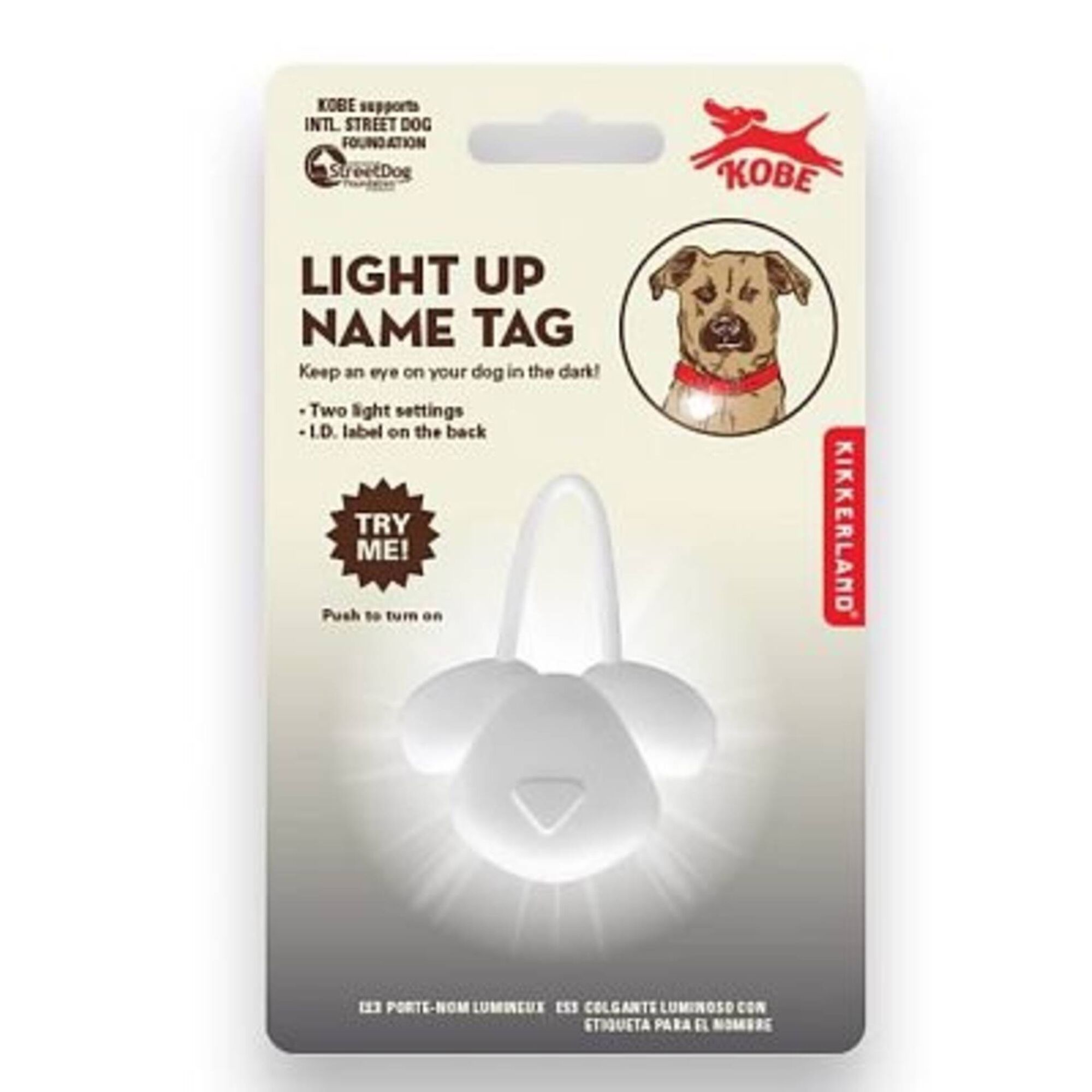 Luz e Identificação para Coleira de Cão