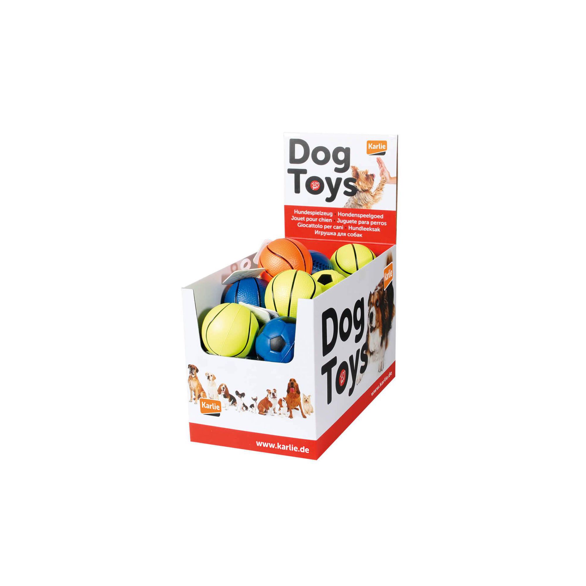 Brinquedo para Cão Bola de Borracha Neon (Vários Modelos)