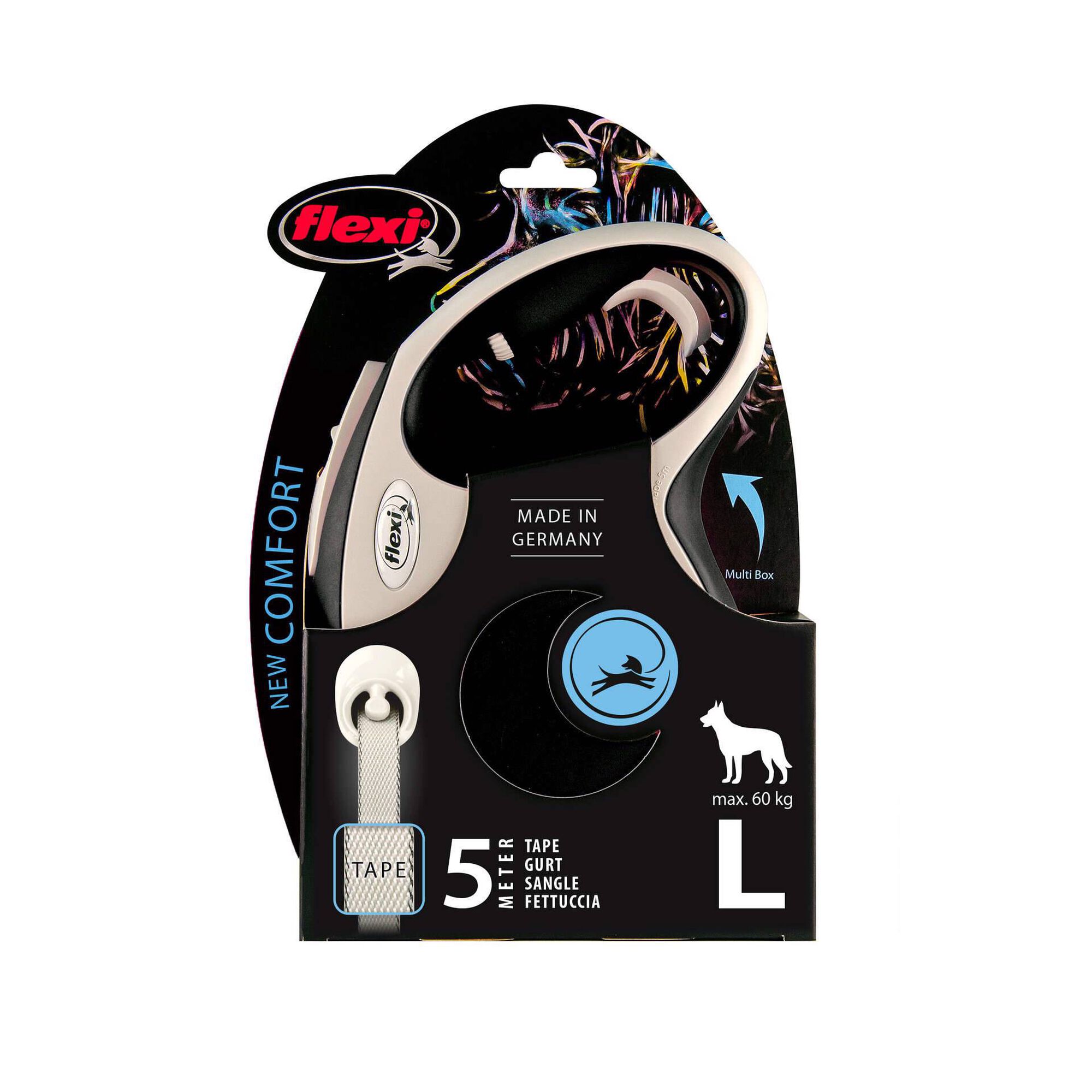 Trela para Cão New Confort Tape Preta L