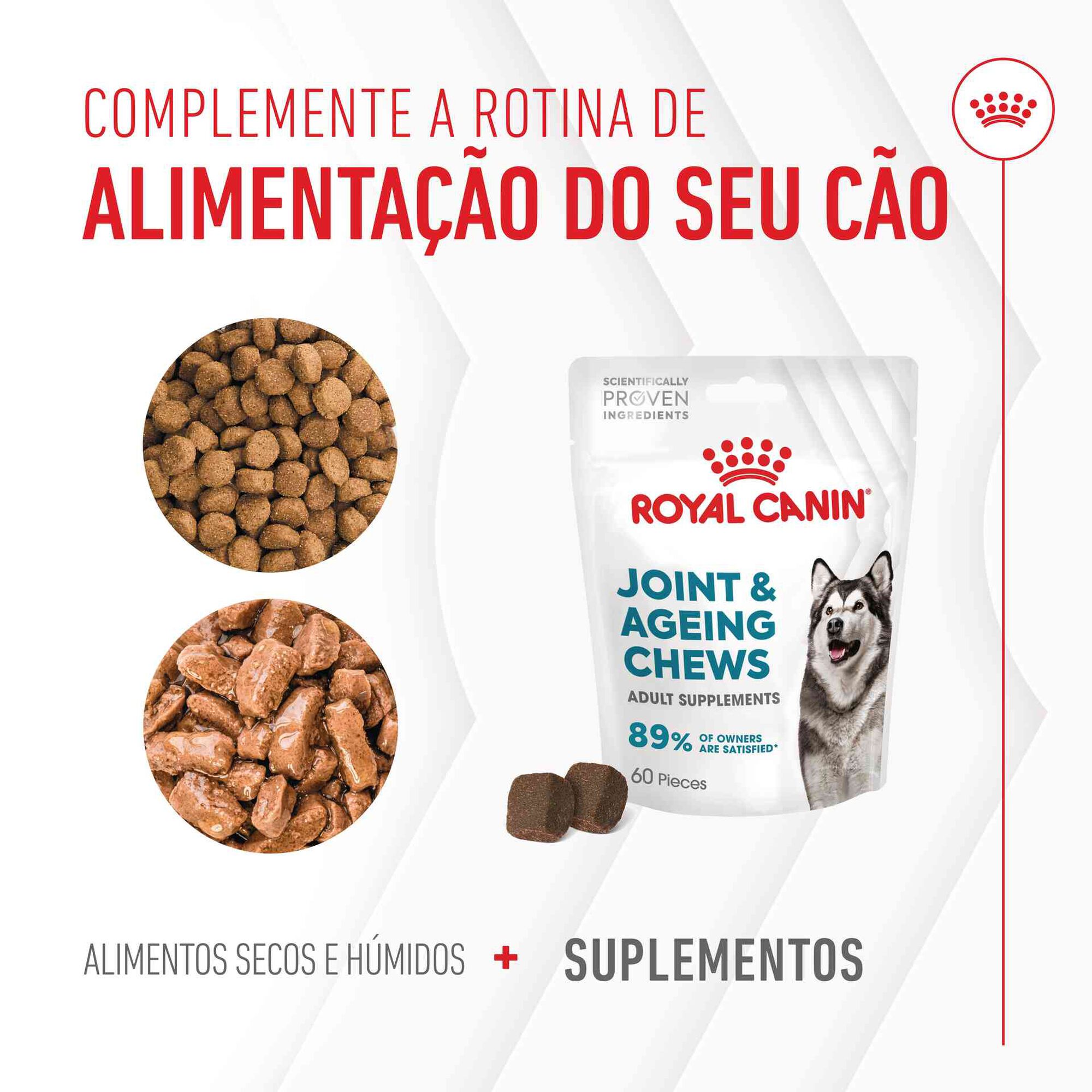 Suplemento Snack para Cão Adulto Joint&Ageing Chews