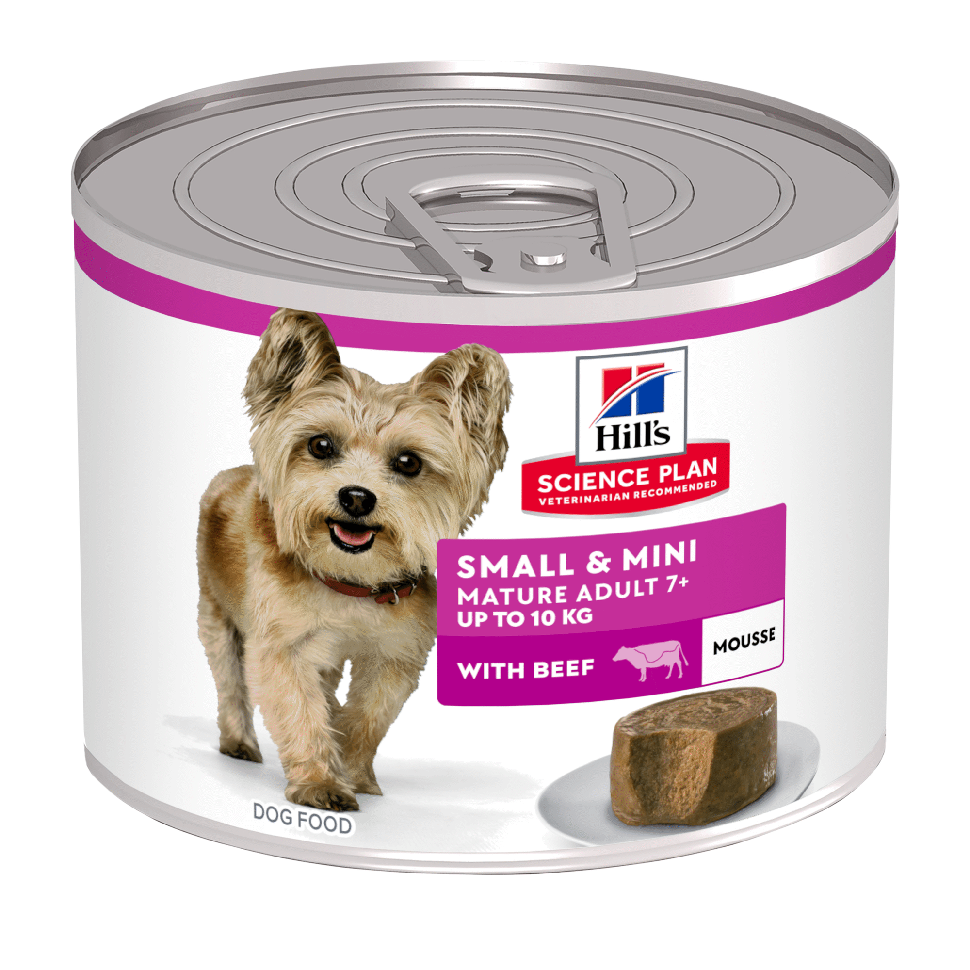 Comida Húmida para Cão Adulto Mini Science Plan Maturo 7+ Vaca