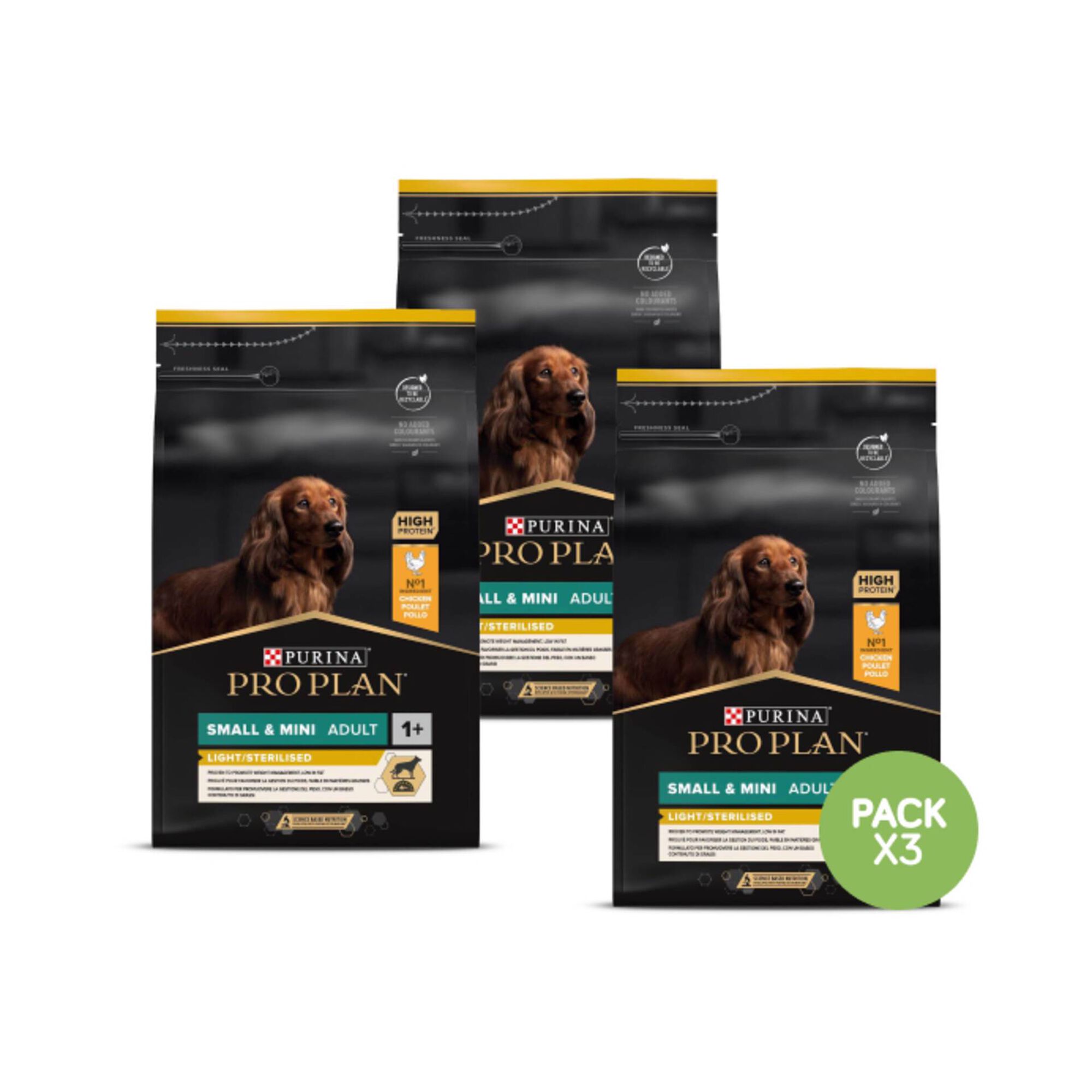 Ração para Cão Adulto Mini Esterilizado Light Frango