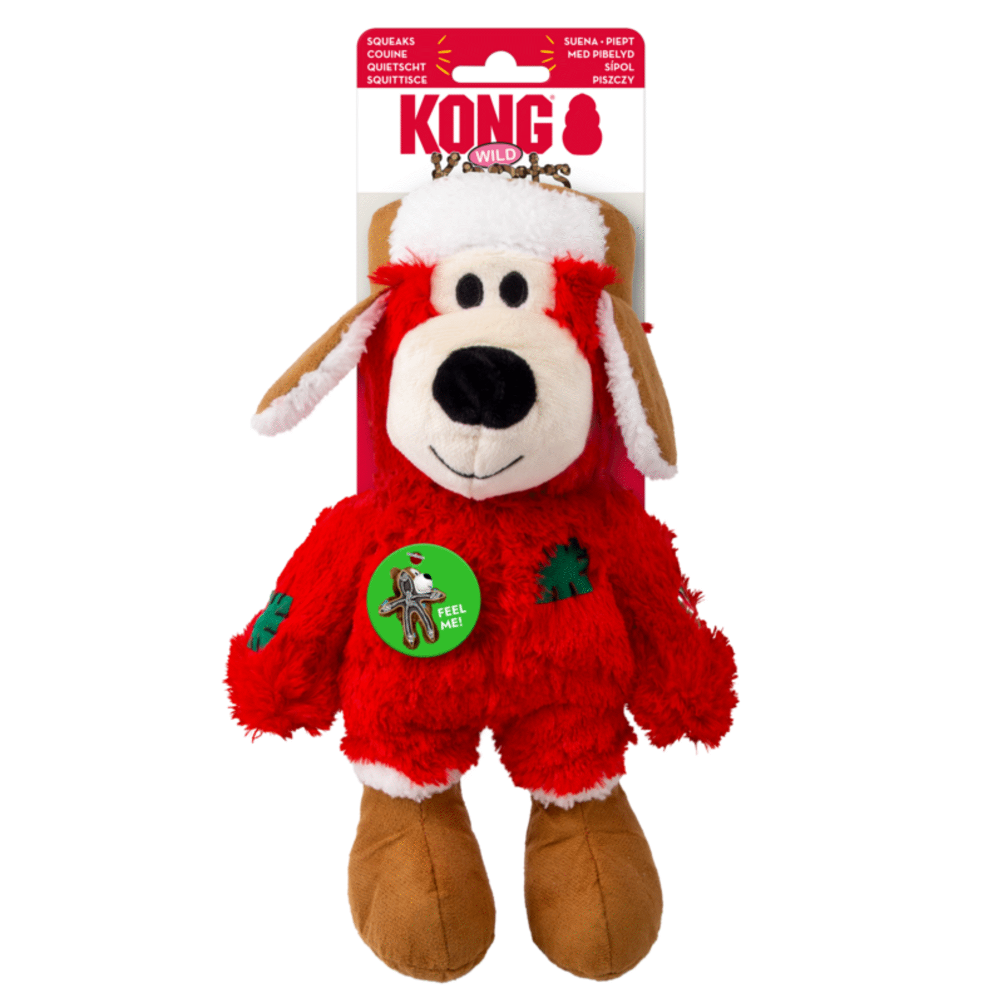Brinquedo para C&atilde;o Urso Vermelho Natal M/L