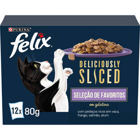 Comida Húmida para Gato Adulto Deliciously Sliced Seleção Favoritos Comida Húmida para Gato Adulto Deliciously Sliced Seleção Favoritos