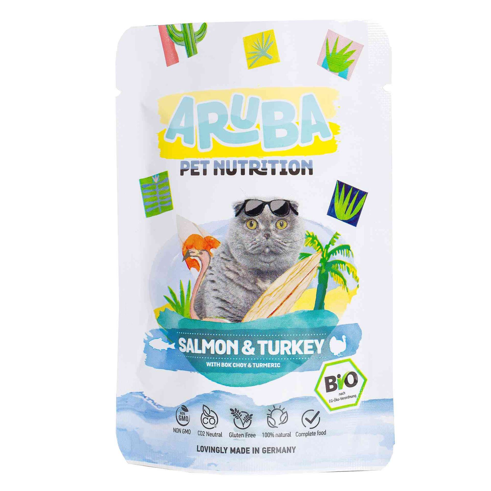 Comida Húmida para Gato Adulto Salmão e Peru