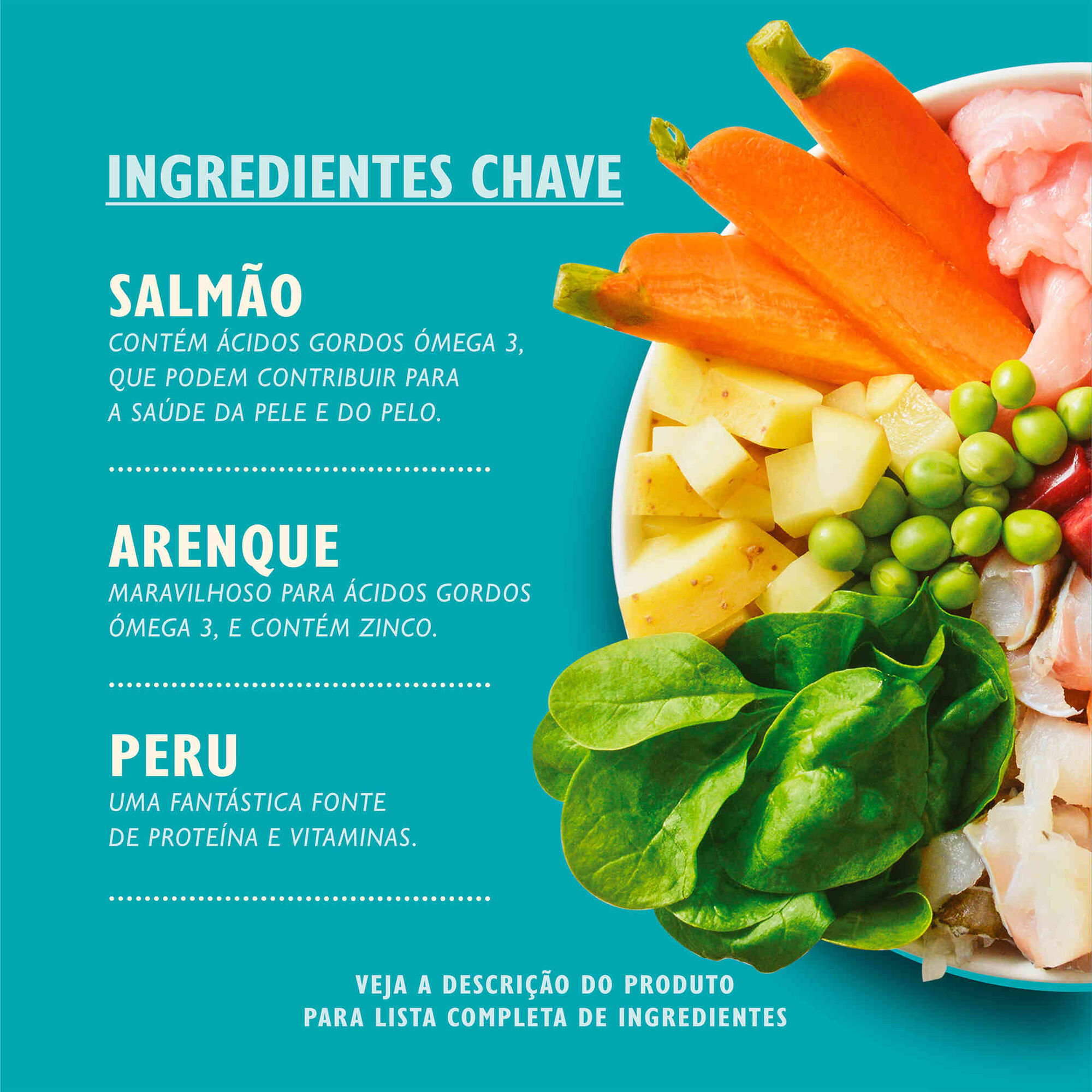 Comida Húmida para Cão Adulto Peru, Salmão e Arenque