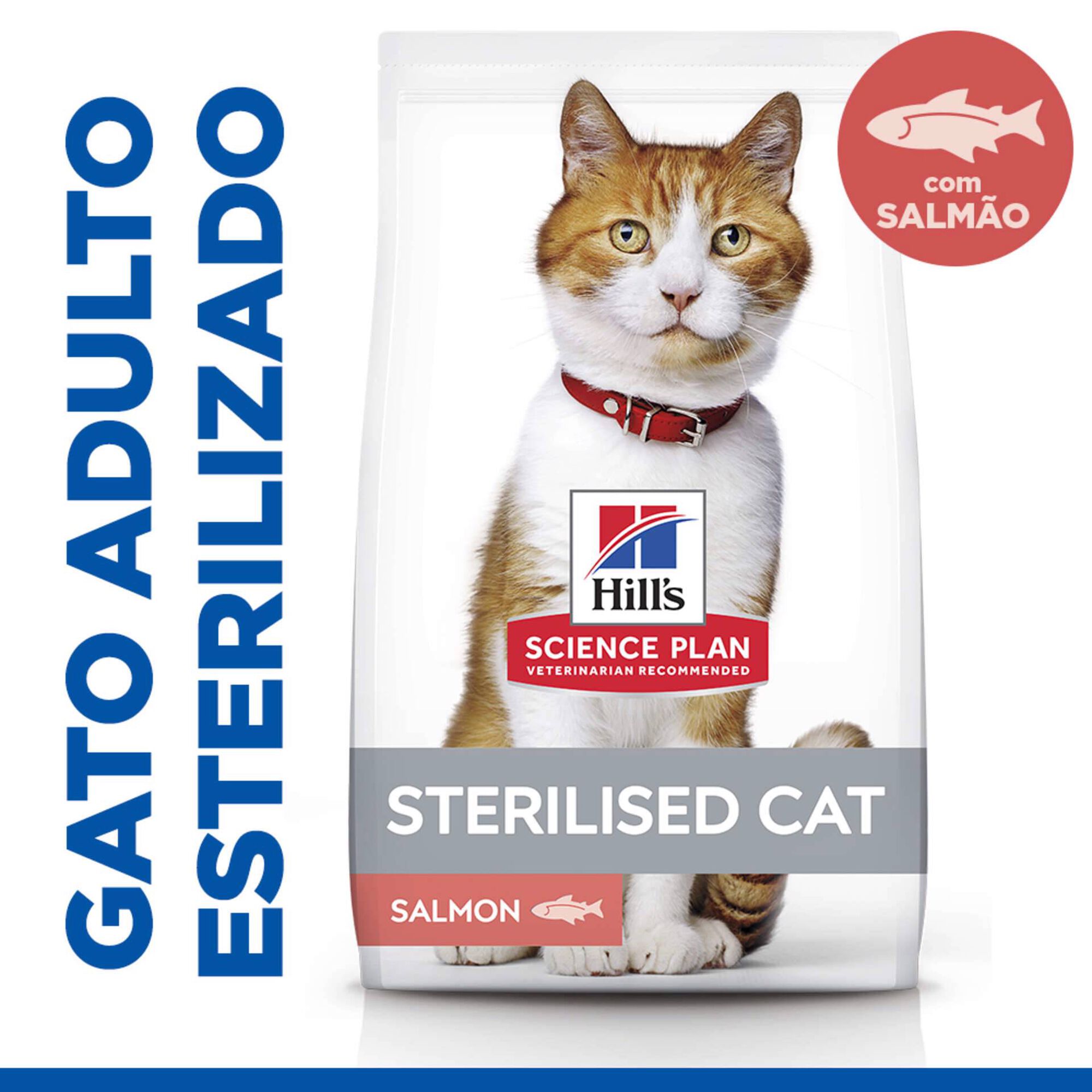 Ração para Gato Adulto Esterilizado Science Plan Salmão