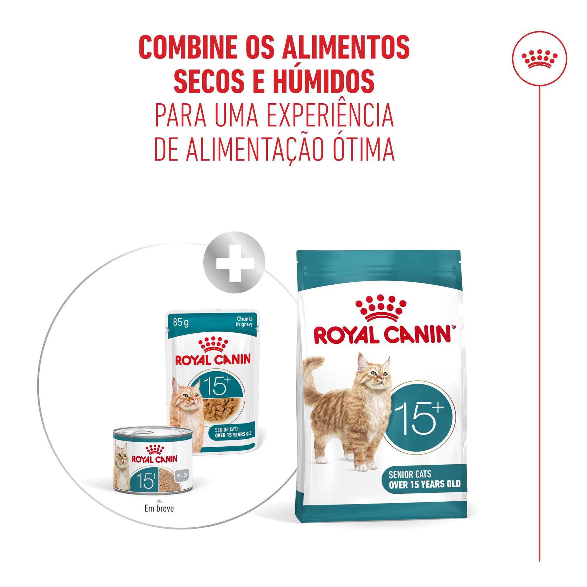 Comida Húmida para Gato Sénior Ageing+15 em Molho