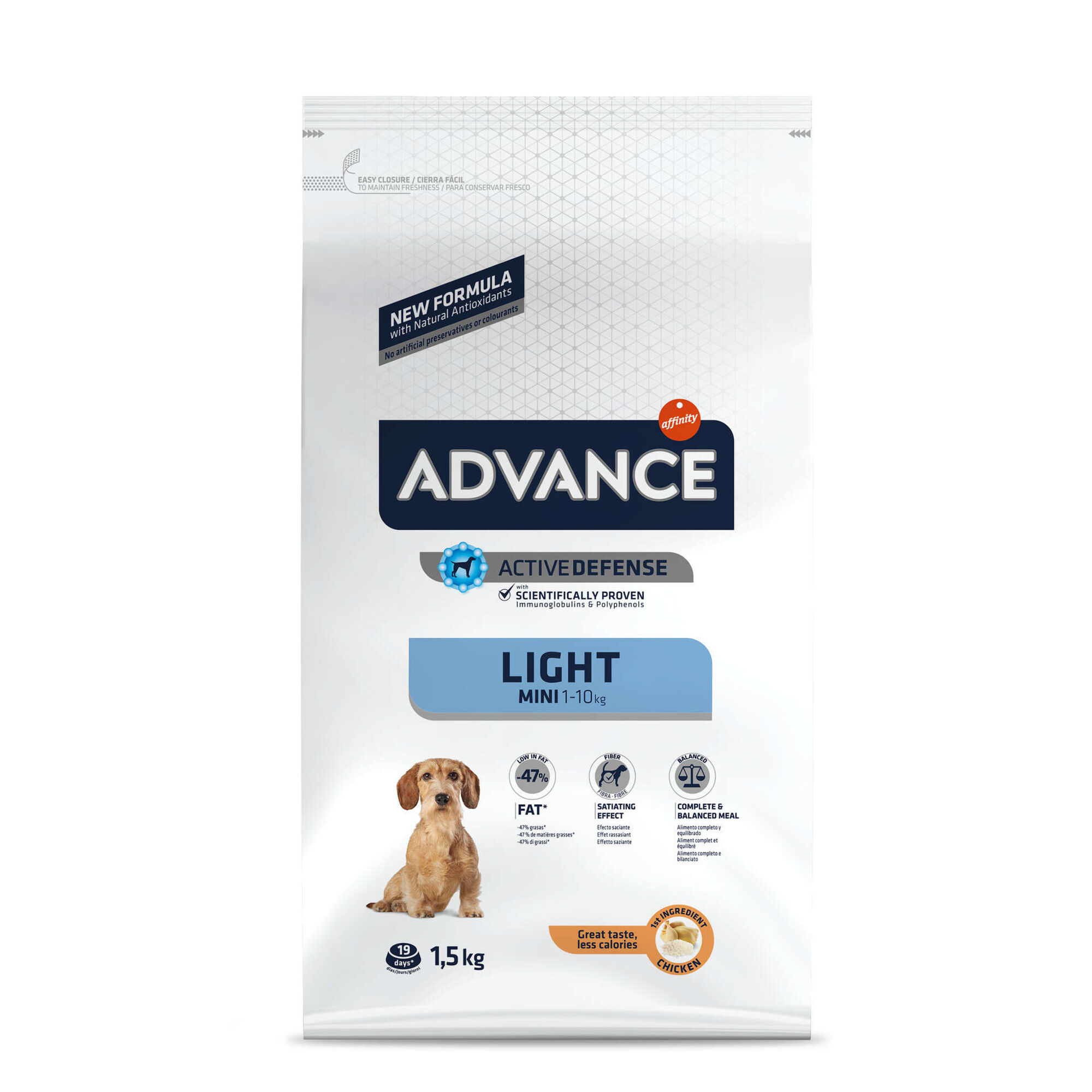 Ração para Cão Adulto Mini Light Frango e Arroz