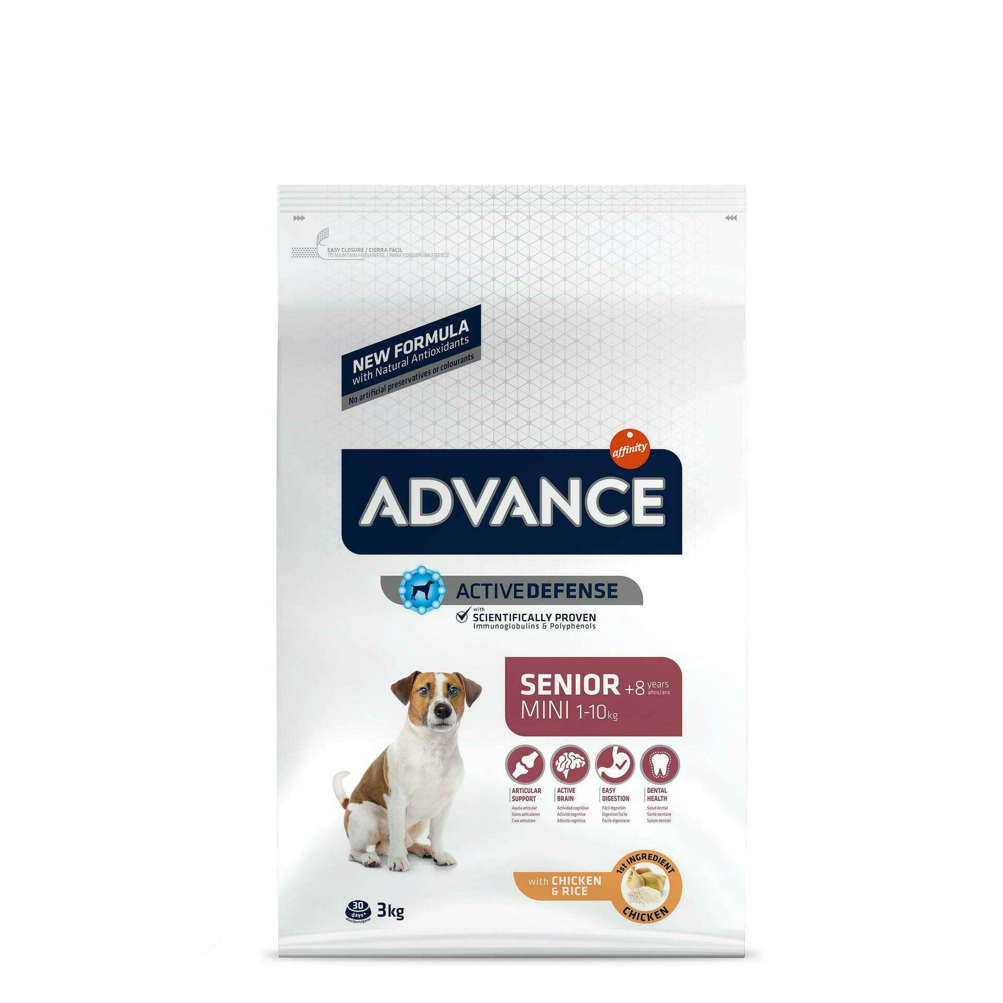 Ração para Cão Sénior Mini Frango e Arroz