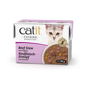 Comida Húmida para Gato Guisado de Vaca e Vegetais