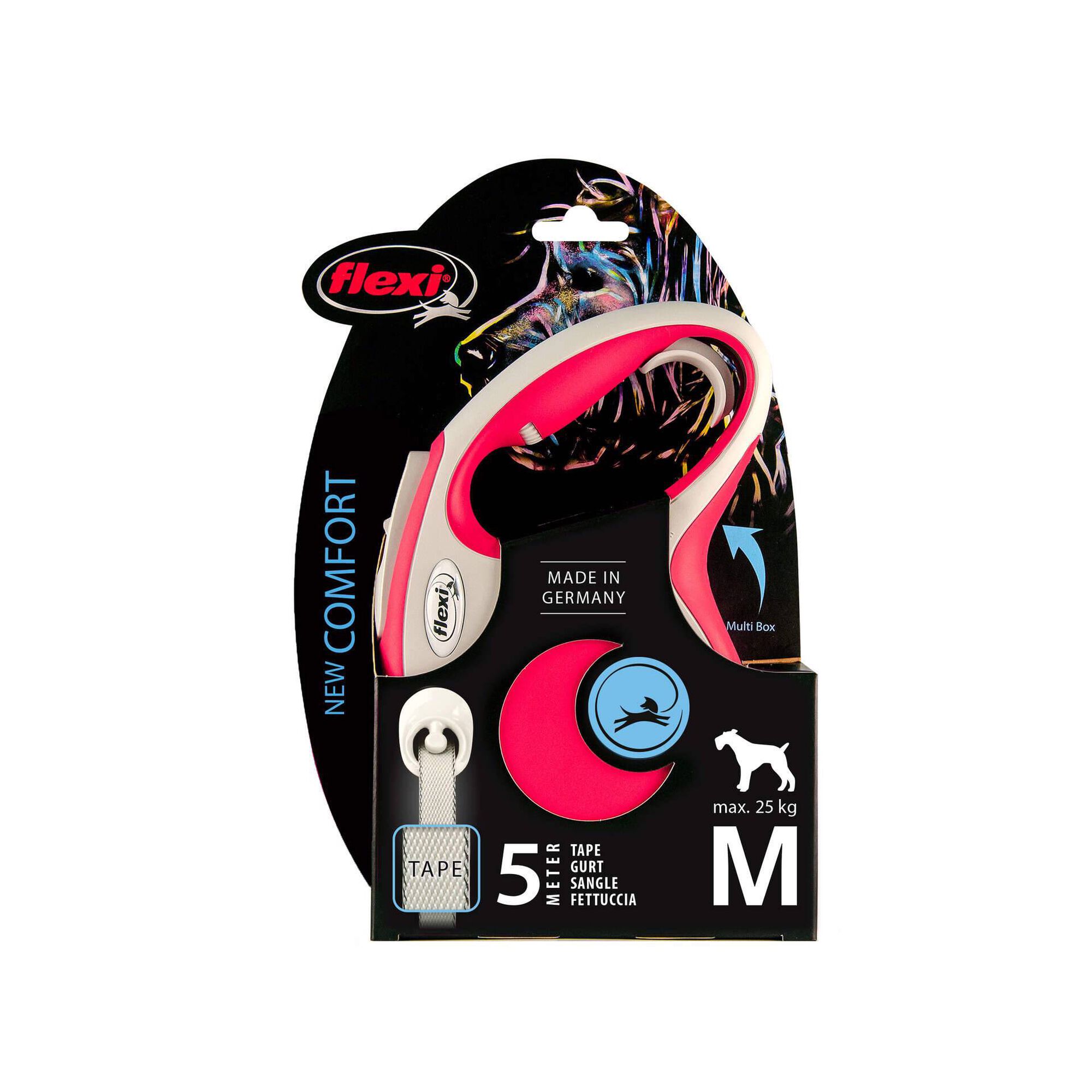 Trela para Cão New Confort Tape Vermelha XS