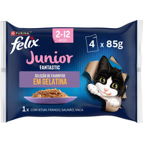 Comida Húmida para Gato Júnior Fantastic Grelhados em Gelatina Comida Húmida para Gato Júnior Fantastic Grelhados em Gelatina