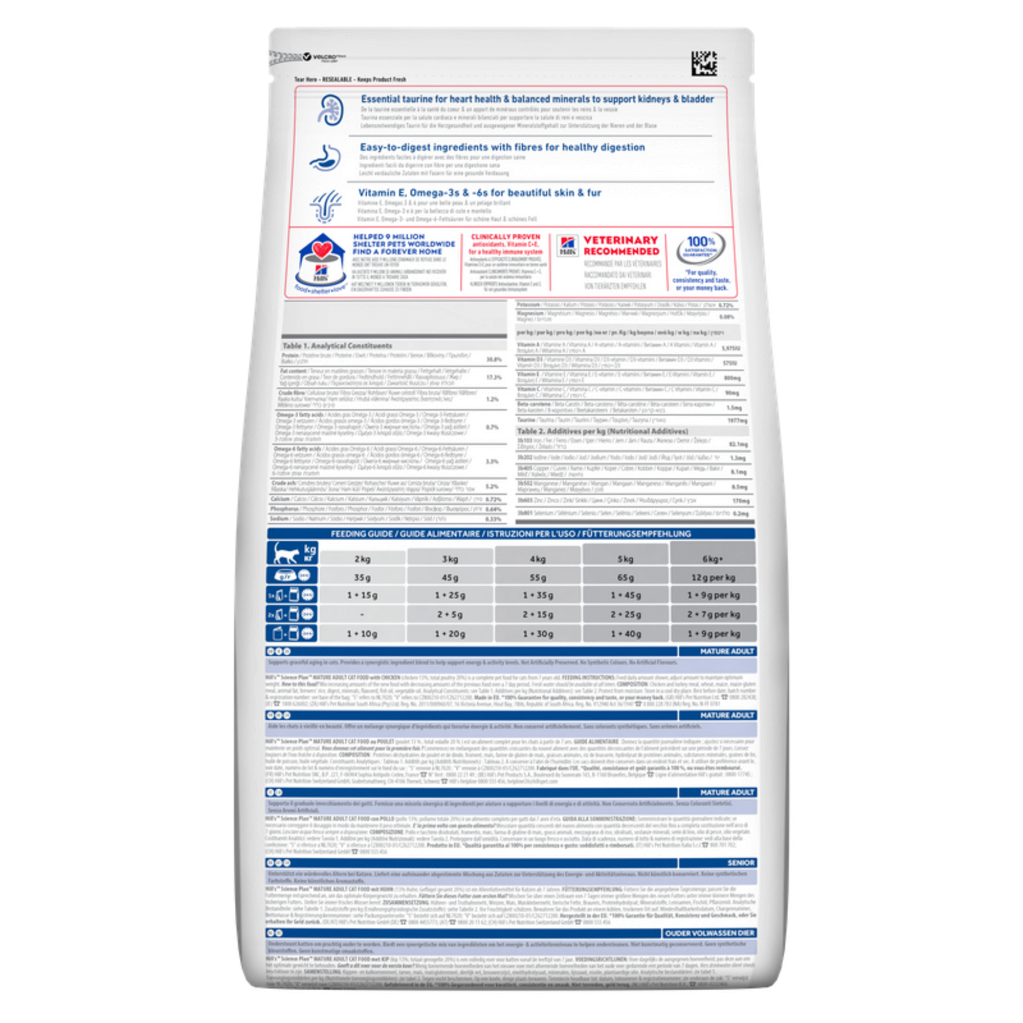 Ração para Gato Adulto Science Plan Maturo 7+ Frango