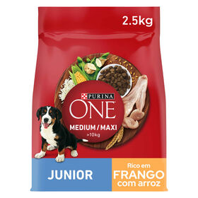 Ração para Cão Júnior Médio e Maxi Frango e Arroz Ração para Cão Júnior Médio e Maxi Frango e Arroz