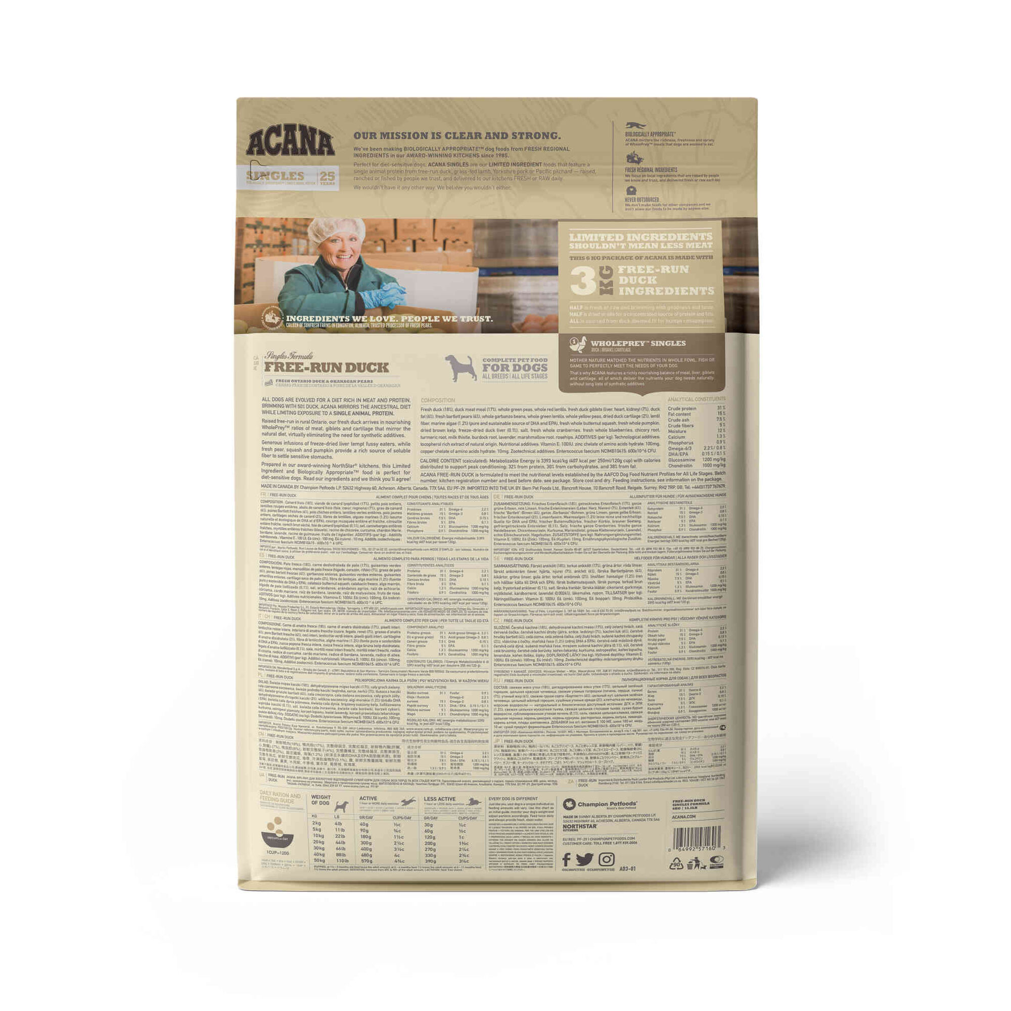 Ração para Cão Singles Formula Free-Run Duck