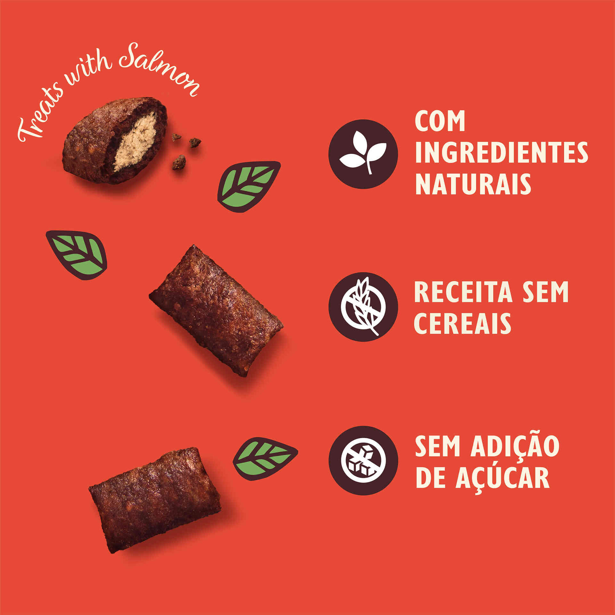 Snack para Gato Adulto com Salmão