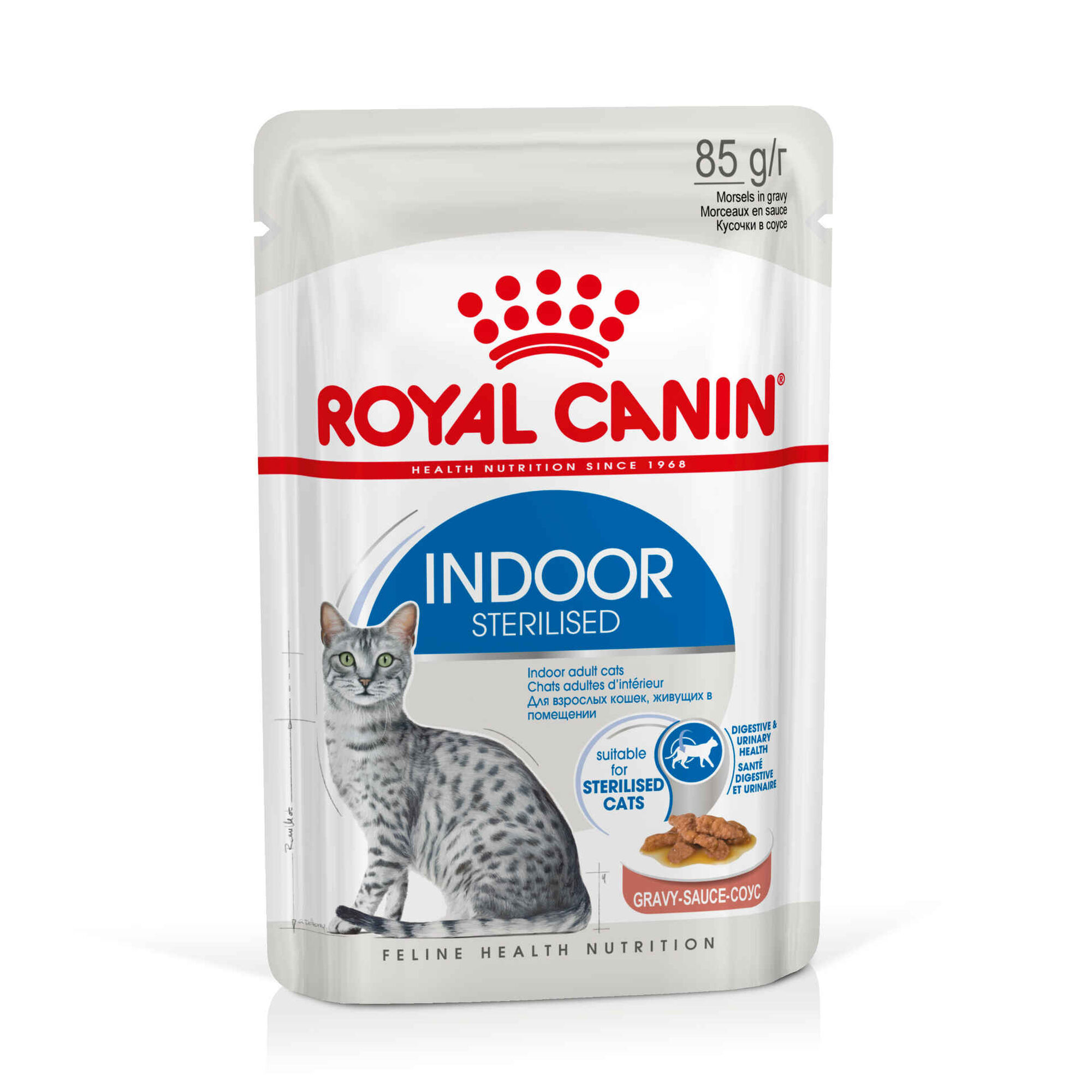 Comida Húmida para Gato Adulto Esterilizado Indoor Saquetas