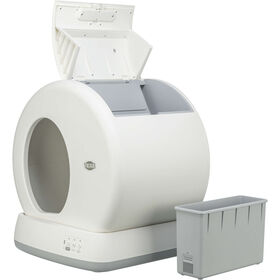 Caixa de Areia para Gato Automática Self Cleaning Branca