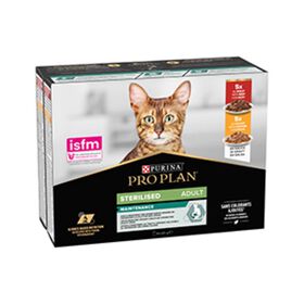 Pack Comida Húmida para Gato Esterilizado Mix Frango + Vaca