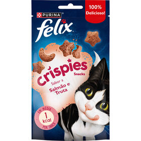 Snack para Gato Adulto Crispies Salmão e Truta